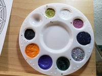 Image 2 of October Magical Crafting Greek Goddess Hecate 6 x 1/4 & 3 x 1/6 Pans Watercolor Paints  Steel Magnet
