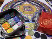 Image 1 of October Magical Crafting Greek Goddess Hecate 6 x 1/4 & 3 x 1/6 Pans Watercolor Paints  Steel Magnet