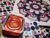Image 1 of November Magical Crafting Goddess Maman Brigitte Metal Magnetic Palette 6x1/4 & 3x1/6 Pans Watercolo