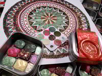 Image 4 of December Magical Crafting Norse Goddess Frigga Metal Magnetic Palette 6x1/4 & 3x1/6 Pans Watercolor 