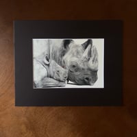 Image 2 of “A mothers love” mini matted fine art print 