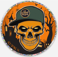 BORDER PATROL HALLOWEEN ~ GLITTER DECAL