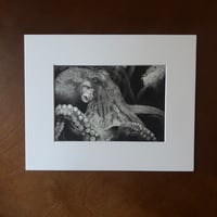 Image 1 of “Mastermind of the deep”  mini matted fine art print 