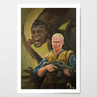 Haaland and the KSI Alien (signed print)