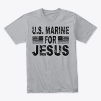 Image 8 of US MARINE FOR JESUS ~ TEE