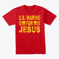 Image 1 of US MARINE FOR JESUS ~ TEE