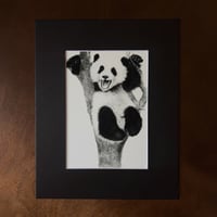 Image 2 of “Playful” mini matted fine art print 
