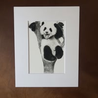 Image 1 of “Playful” mini matted fine art print 