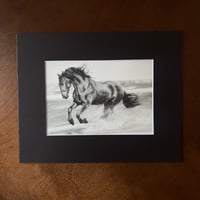 Image 1 of “Free spirit” mini matted fine art print 