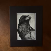 Image 2 of “Harbinger of secrets” mini matted fine art print 