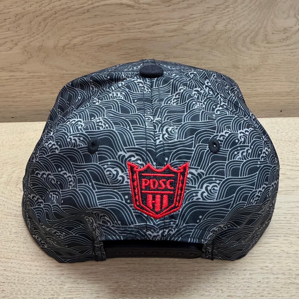 Image of Seigaiha Black Snapback