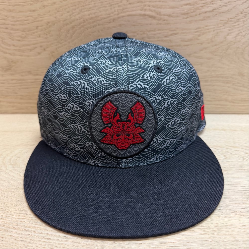 Image of Seigaiha Black Snapback