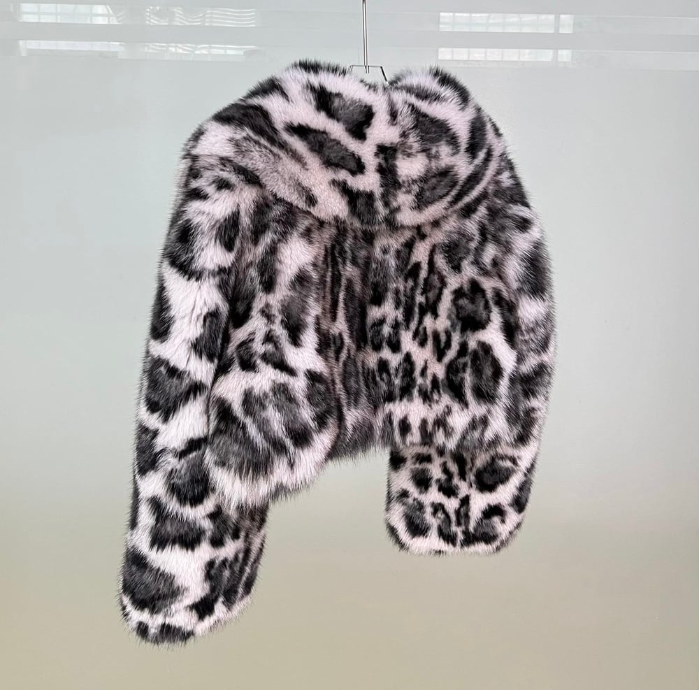 Image of LEOPARD FOX FUR COAT
