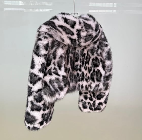 Image of LEOPARD FOX FUR COAT