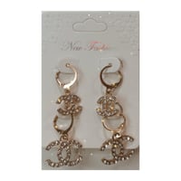 Image 1 of Channel hoop earrings