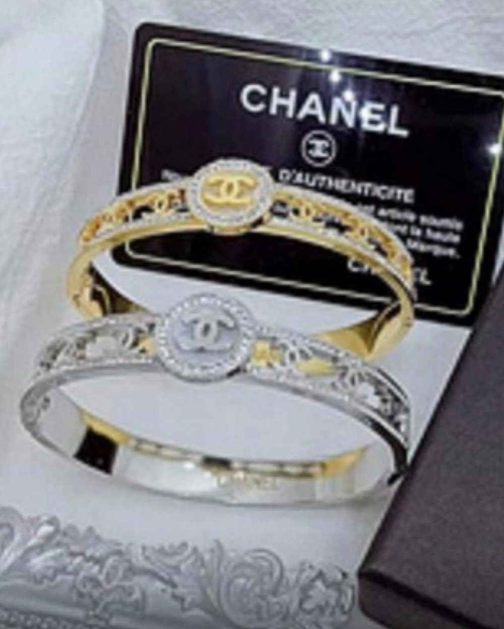 Image of Channel bangle bracelet