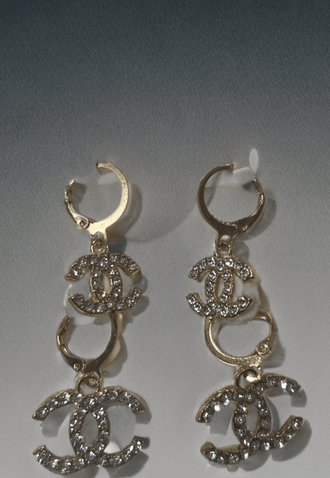 Image of Channel hoop earrings