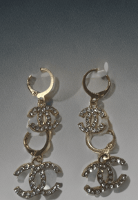 Image 2 of Channel hoop earrings