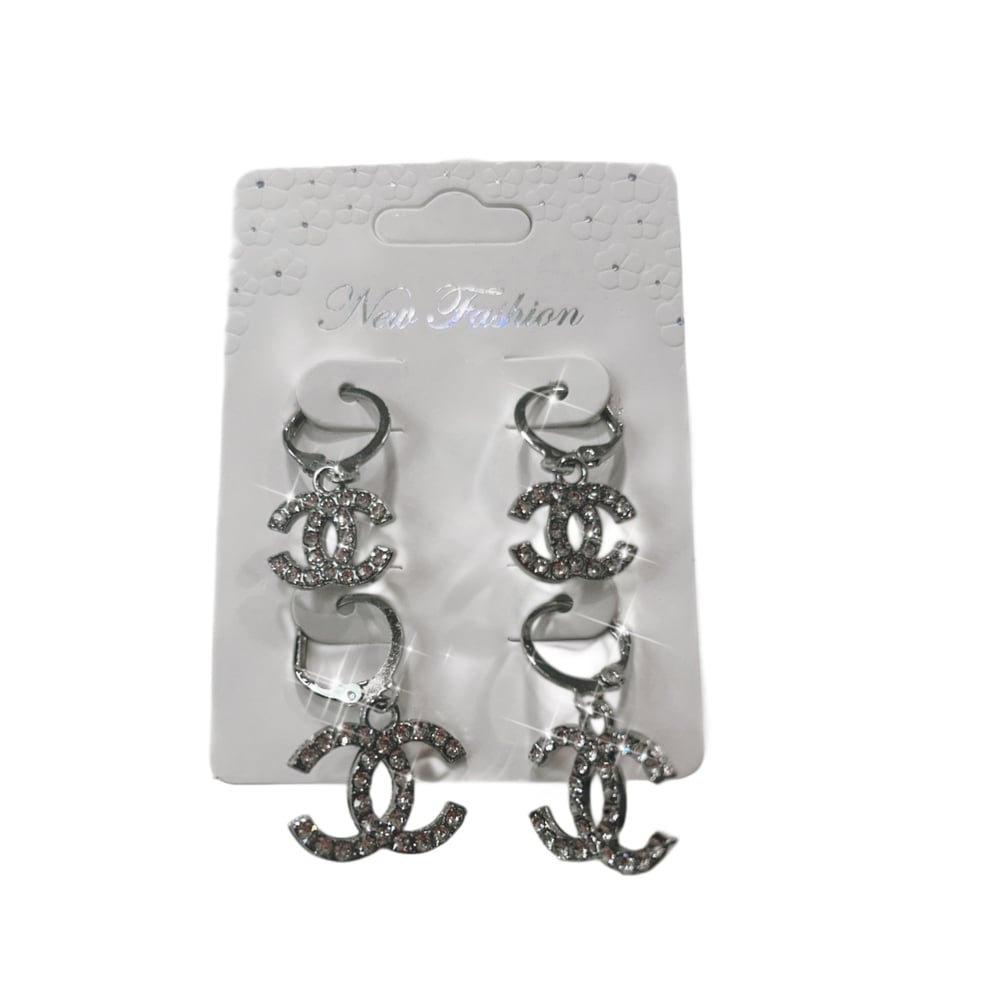 Image of Channel hoop earrings