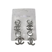 Image 3 of Channel hoop earrings