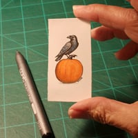 Image 3 of Autumn Raven - framed original