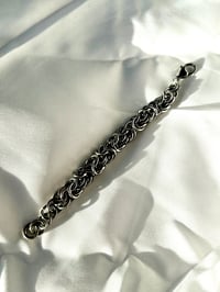Image 3 of Grounded in Reality | Byzantine Weave Chainmaille Bracelet