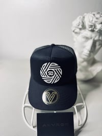 Image 1 of San Diego Trucker Hat Soccer (Black/White Edition)