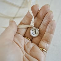 Image 2 of glass domed alphabet soldered charms {limited pre-order}