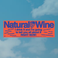 Natural Wine Bumper Sticker