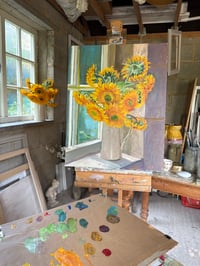 Image 3 of Sunflowers in my studio