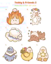 Teddy and Friends 2 Stickers