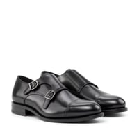 Image 1 of Black Calf Double Monkstrap