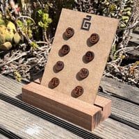 Image 3 of chimalli / mini studs / walnut