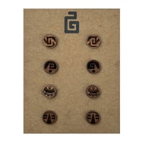 Image 1 of chimalli / mini studs / walnut