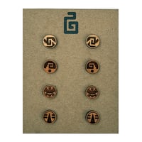 Image 1 of chimalli / mini studs / cherry