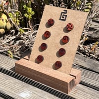 Image 3 of chimalli / mini studs / padauk