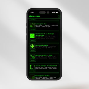 Image of 🎴 Carte de membre du « HACKERS BOOK CLUB 3000 »