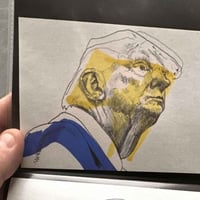 Image 5 of Donald Trump | 4x6 | Original Marker & Ink Drawing (47 Series)