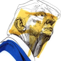 Image 1 of Donald Trump | 4x6 | Original Marker & Ink Drawing (47 Series)