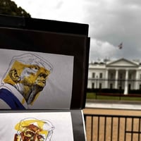 Image 3 of Donald Trump | 4x6 | Original Marker & Ink Drawing (47 Series)