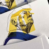 Image 4 of Donald Trump | 4x6 | Original Marker & Ink Drawing (47 Series III)