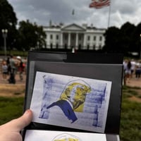Image 3 of Donald Trump | 4x6 | Original Marker & Ink Drawing (47 Series IV)