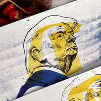 Image 4 of Donald Trump | 4x6 | Original Marker & Ink Drawing (47 Series IV)
