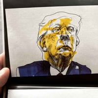 Image 4 of Donald Trump | 4x6 | Original Marker & Ink Drawing (47 Series V)