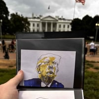 Image 5 of Donald Trump | 4x6 | Original Marker & Ink Drawing (47 Series V)
