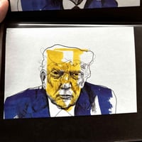 Image 4 of Donald Trump | 4x6 | Original Marker & Ink Drawing (47 Series VI)