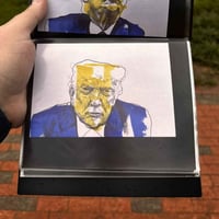 Image 5 of Donald Trump | 4x6 | Original Marker & Ink Drawing (47 Series VI)