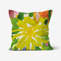 Image 2 of Sunshine in Blue Cushion