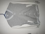 Image of  Varsity Jacket (Light Grey Colorway, Unisex)