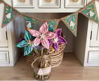 Image 1 of #25 Rustic Christmas Bunting Multi colours - 10 Flags